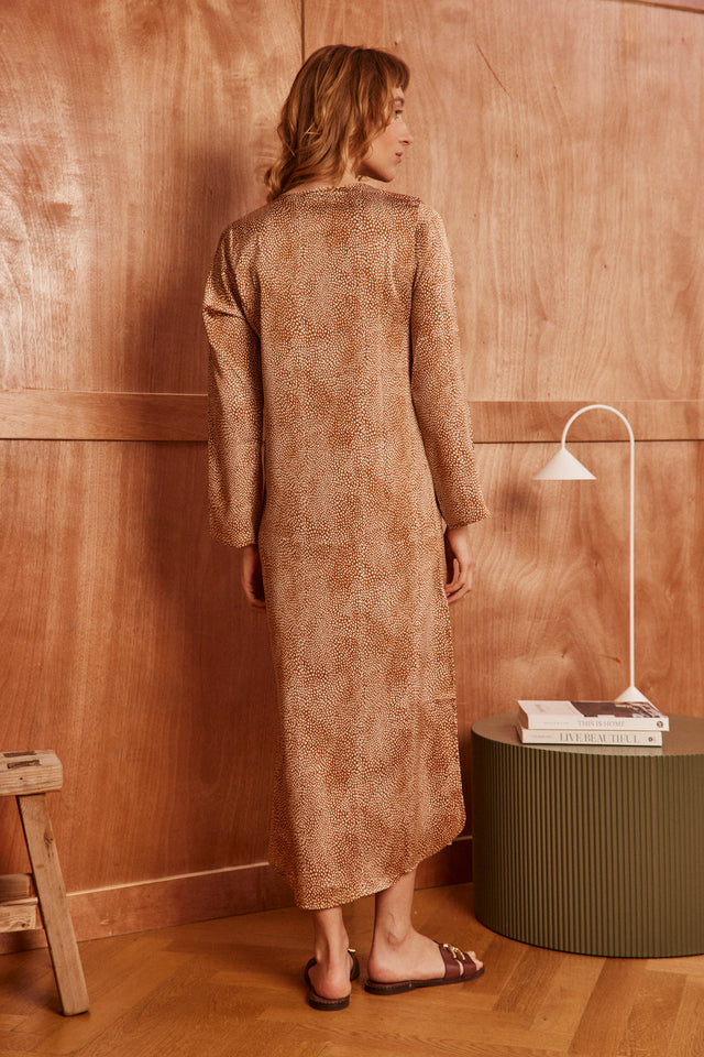 Sophia brown haze dress