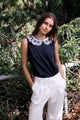 `Embroidered Juliette Top