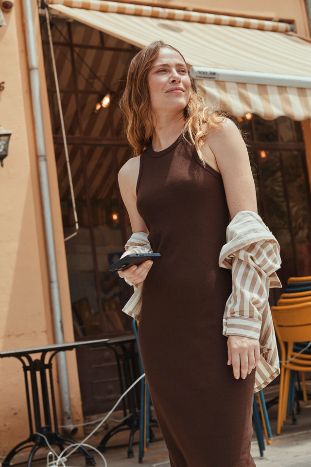 Cotton Rib Classic Dress