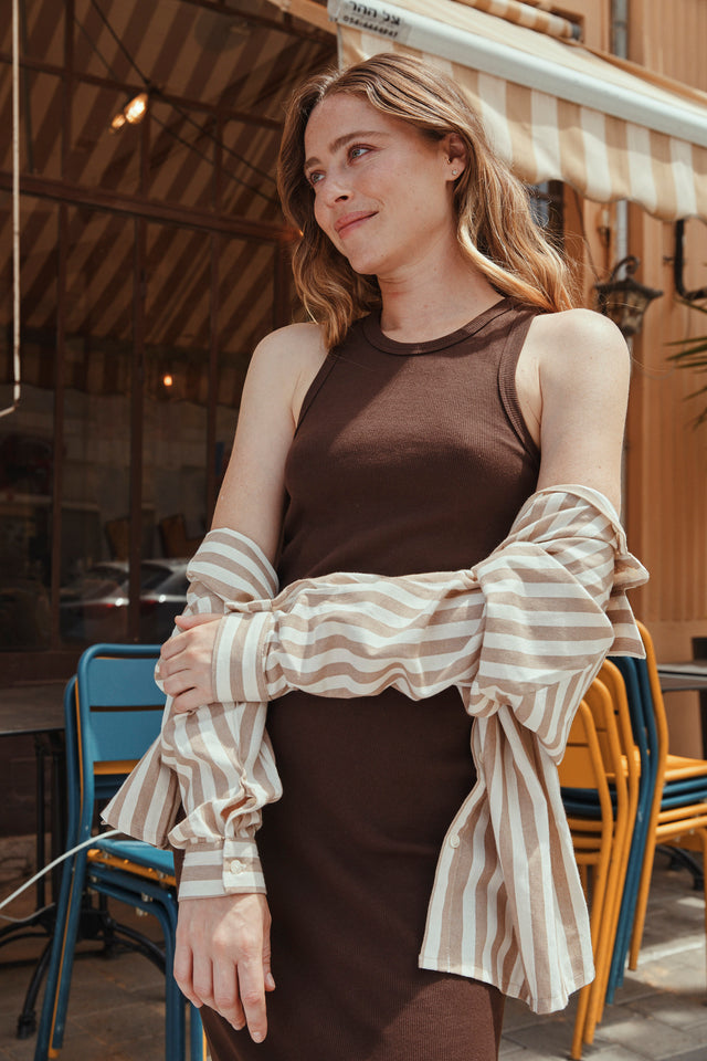 Cotton Rib Classic Dress