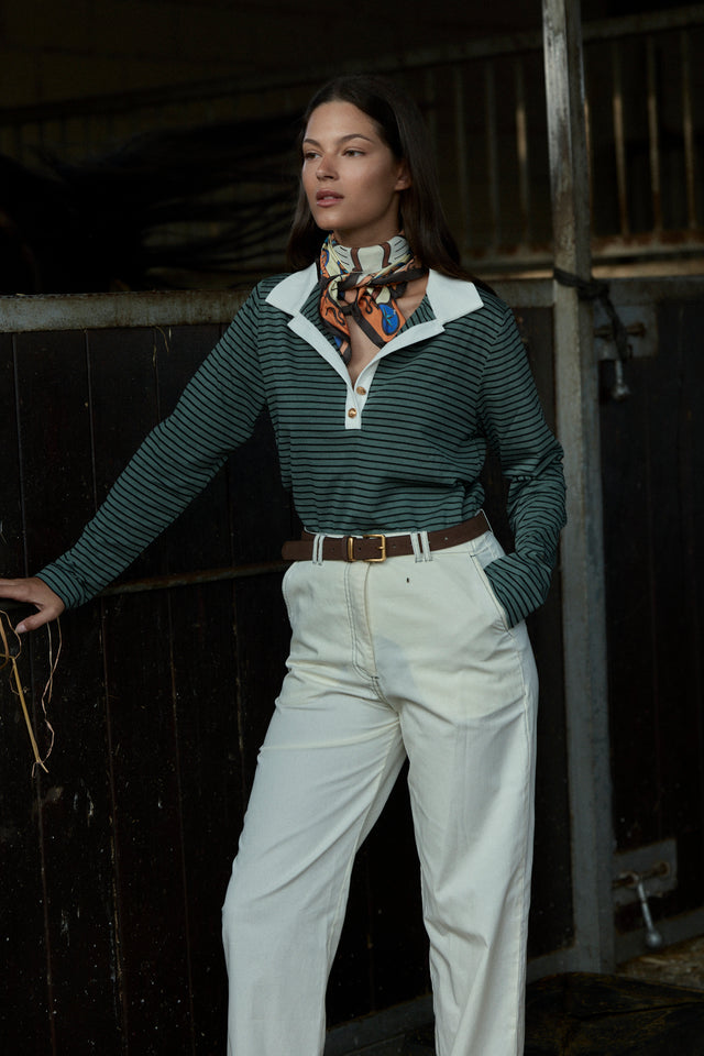 The Fine Striped Polo