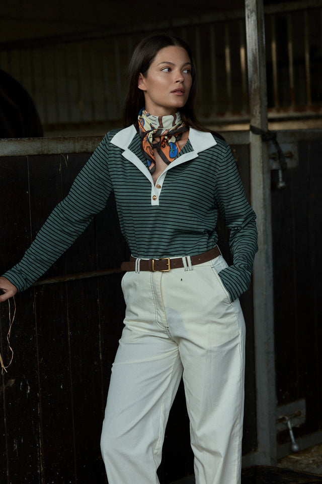 The Fine Striped Polo