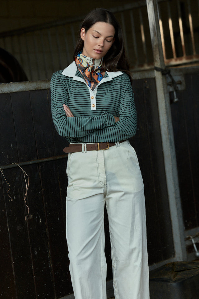 The Fine Striped Polo