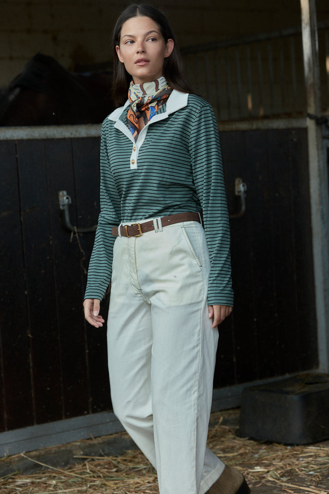 The Fine Striped Polo