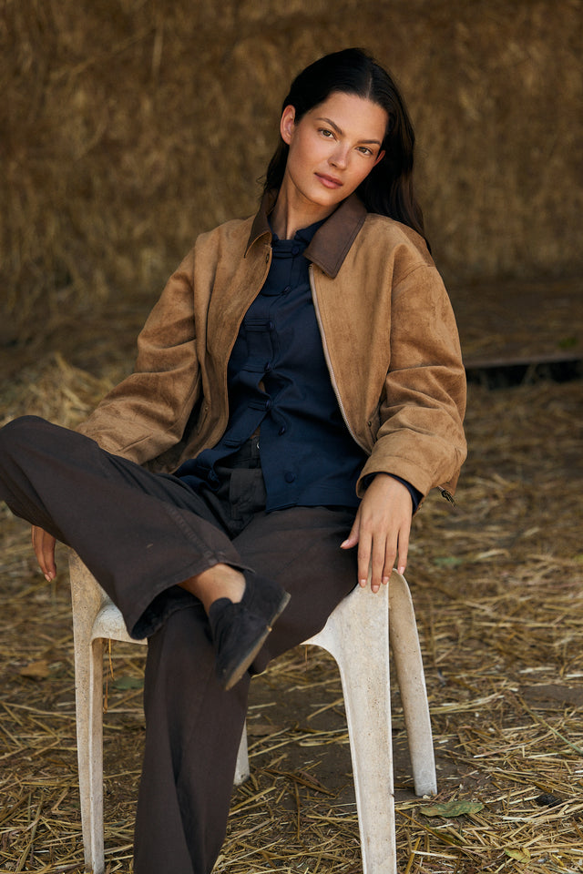 Stevie Vegan Suede Jacket