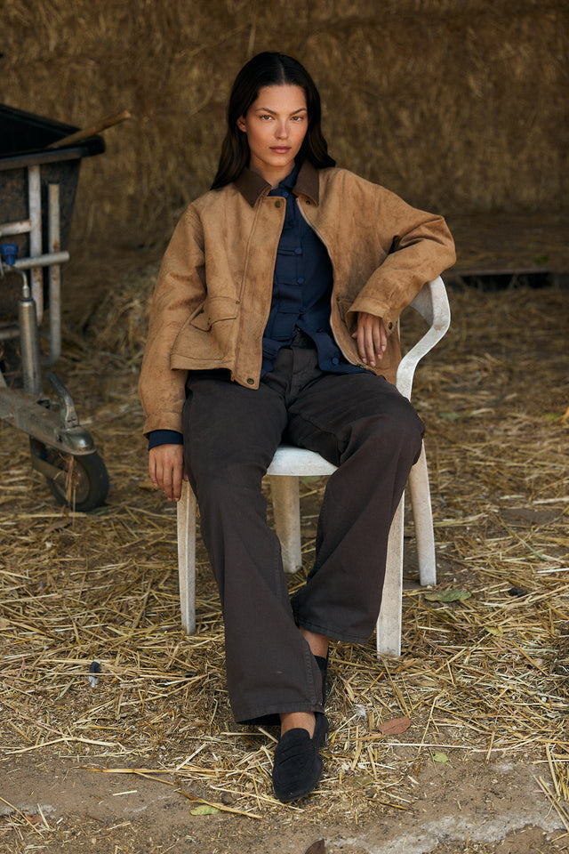 Stevie Vegan Suede Jacket