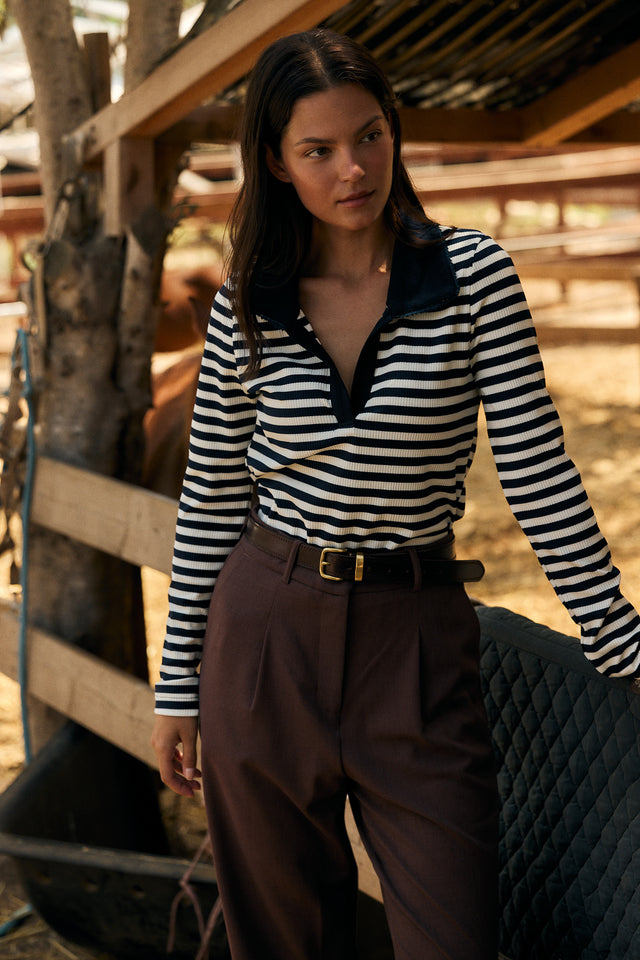 Soft Knit Polo Top