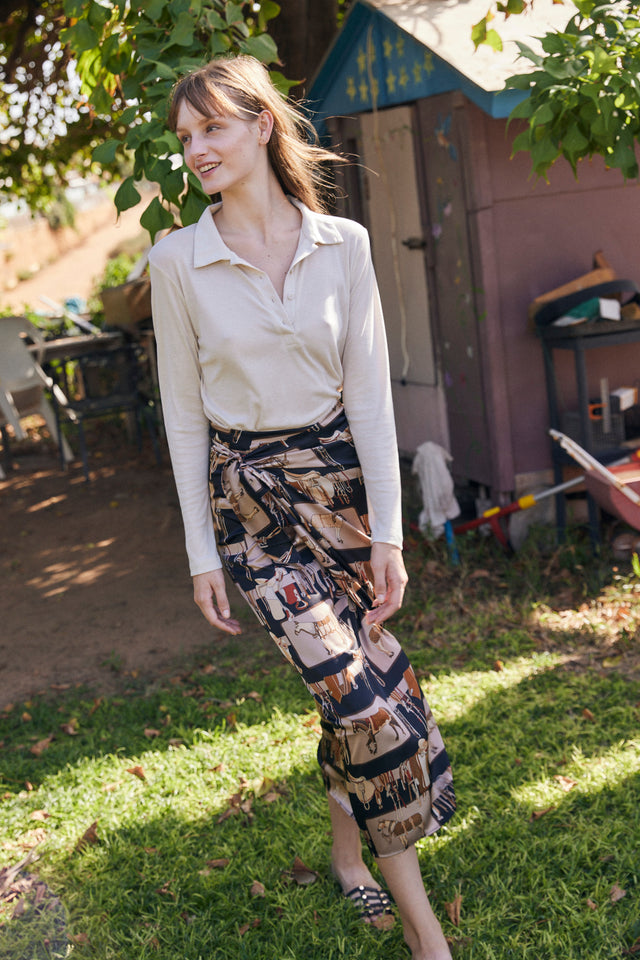 The Horses Wrap Skirt