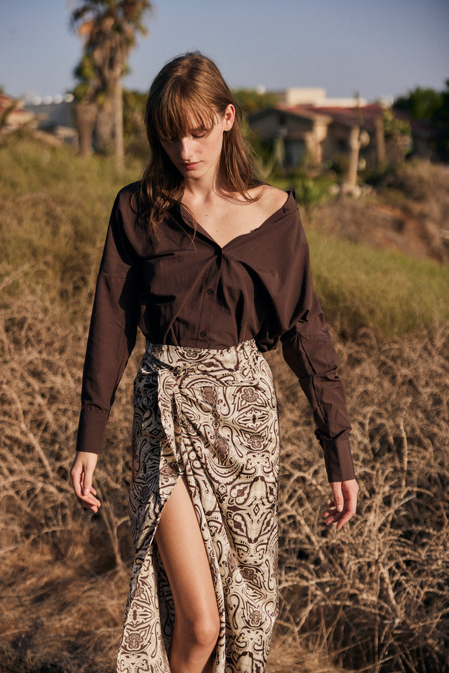 The Paisley Wrap Skirt