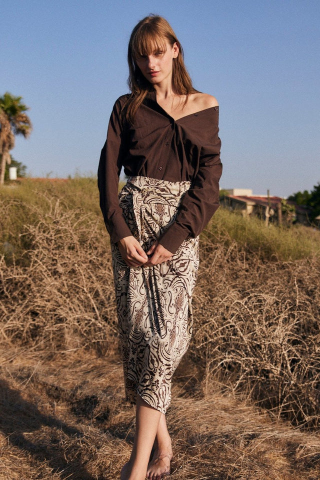 The Paisley Wrap Skirt