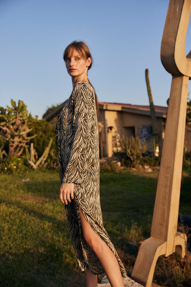 Sophia zebra dress