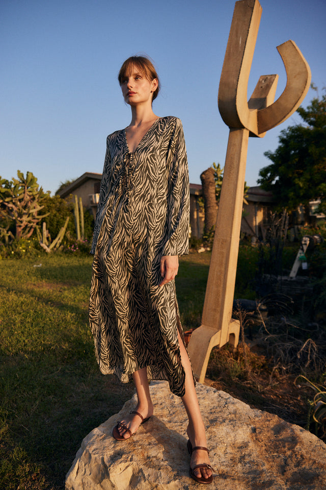 Sophia zebra dress