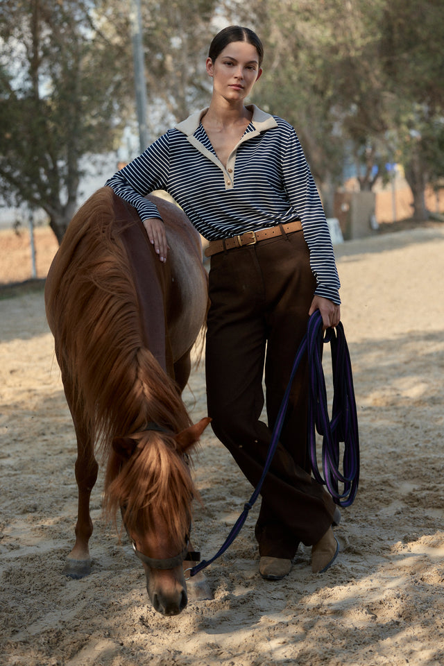 The Fine Striped Polo