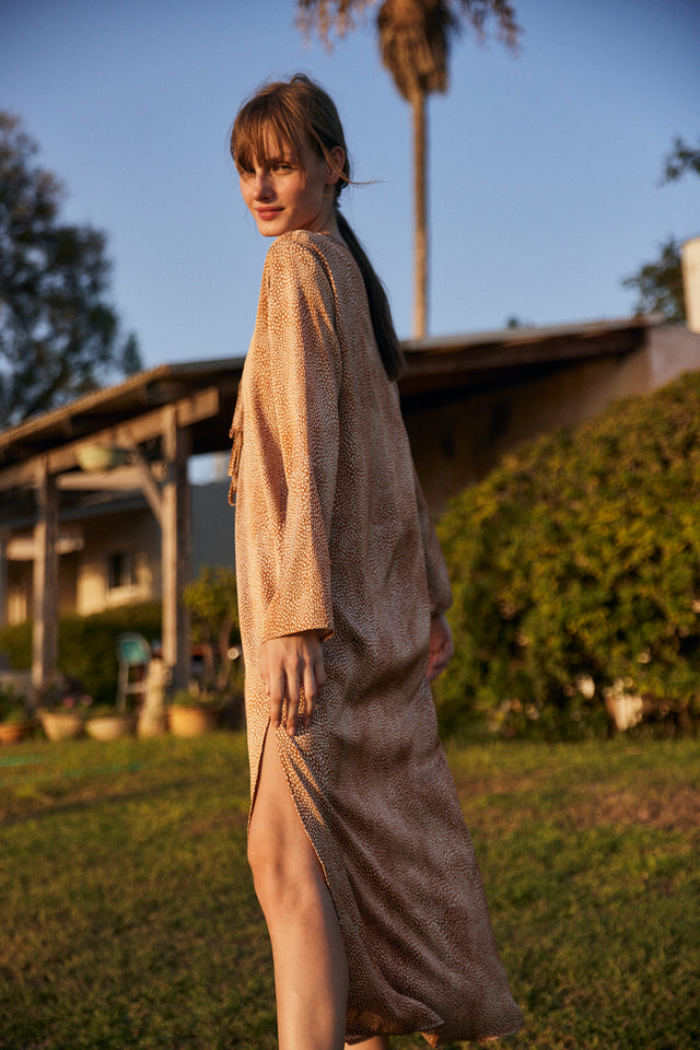 Sophia brown haze dress