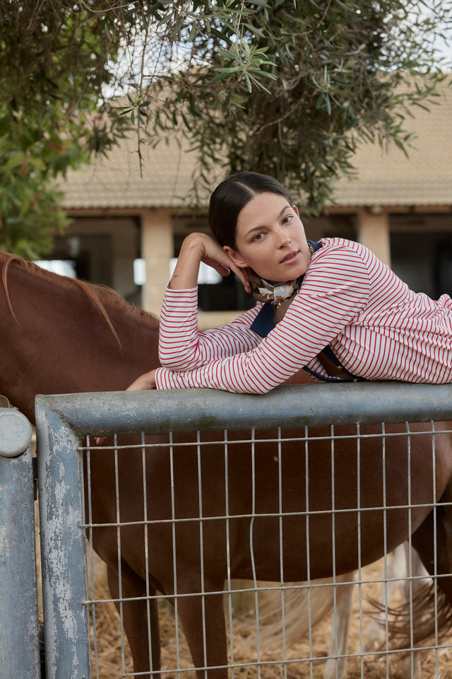 The Fine Striped Polo