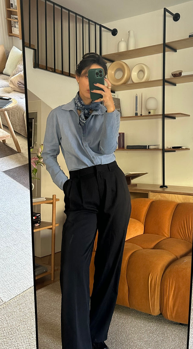 washed cotton cardigan