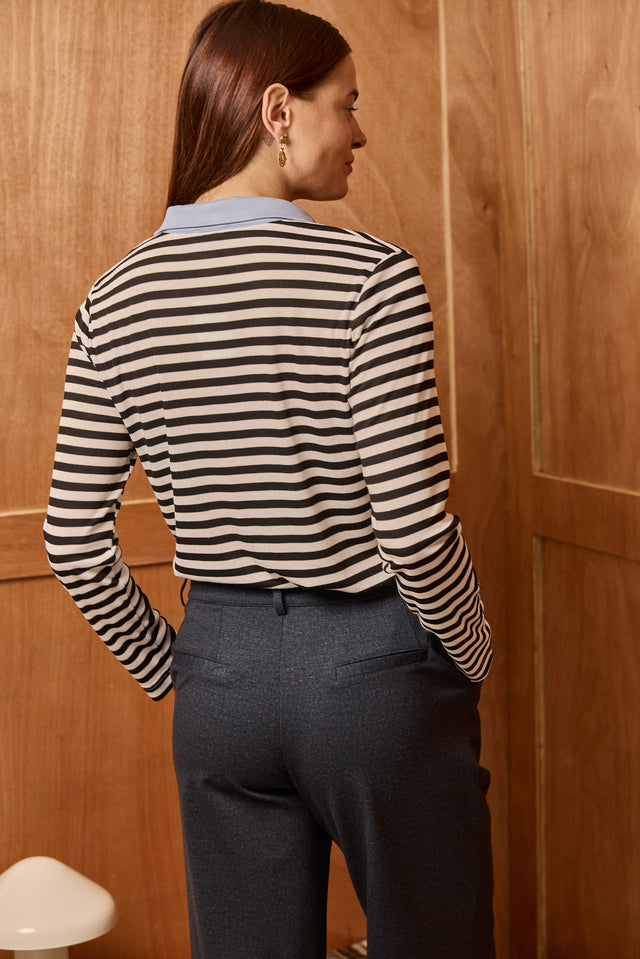 Soft Mixed Stripes Top