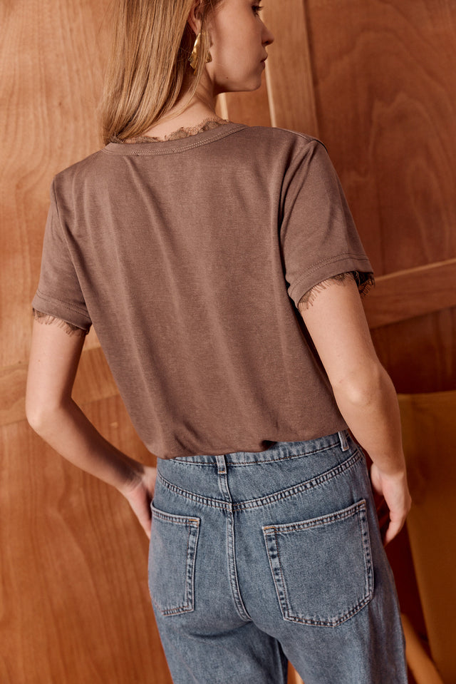 The Essential Lace Top - V Neck