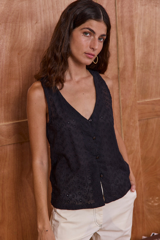 Cotton Bloom Vest