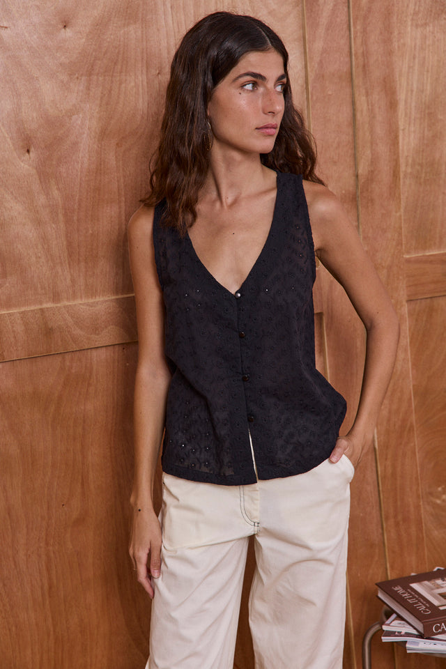 Cotton Bloom Vest