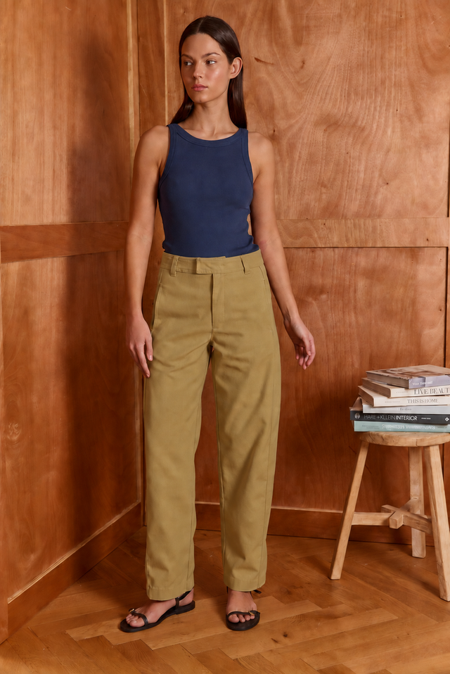 HOS Canvas Barrel Trousers