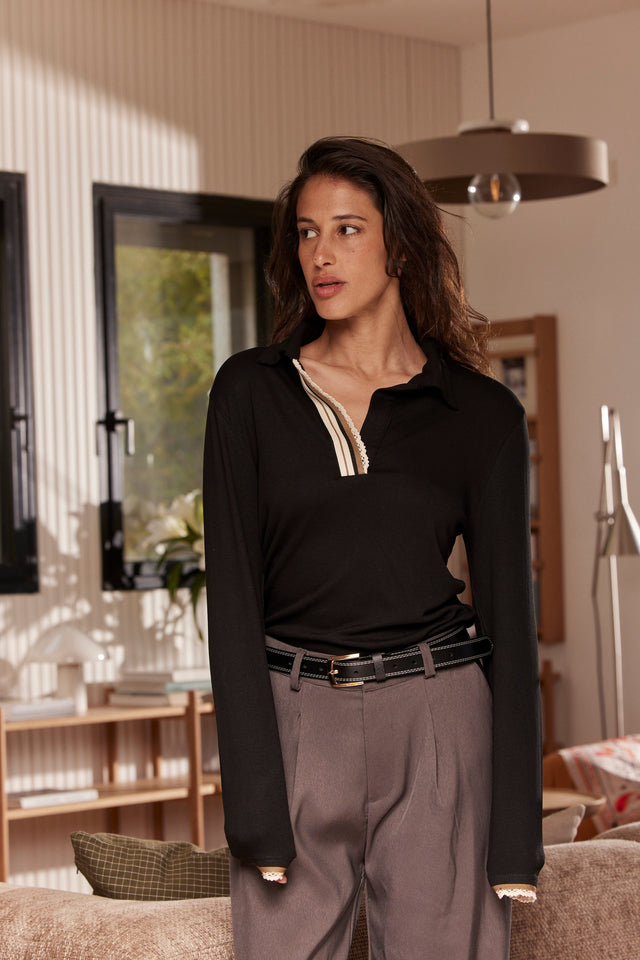 Soft Viscose Ribbon Polo