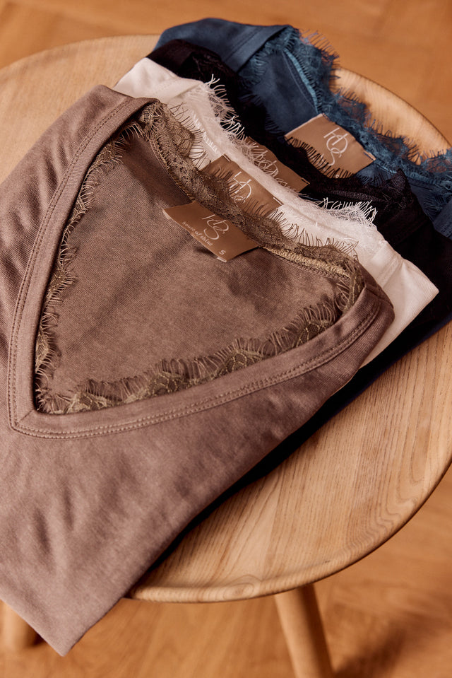 The Essential Lace Top - V Neck