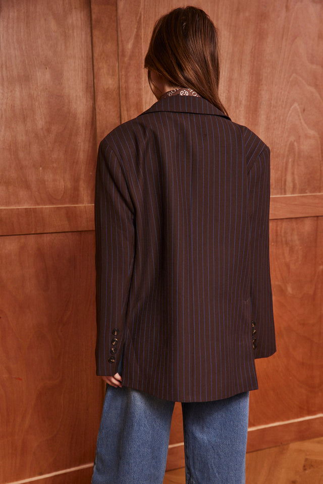 Striped Alexander Blazer