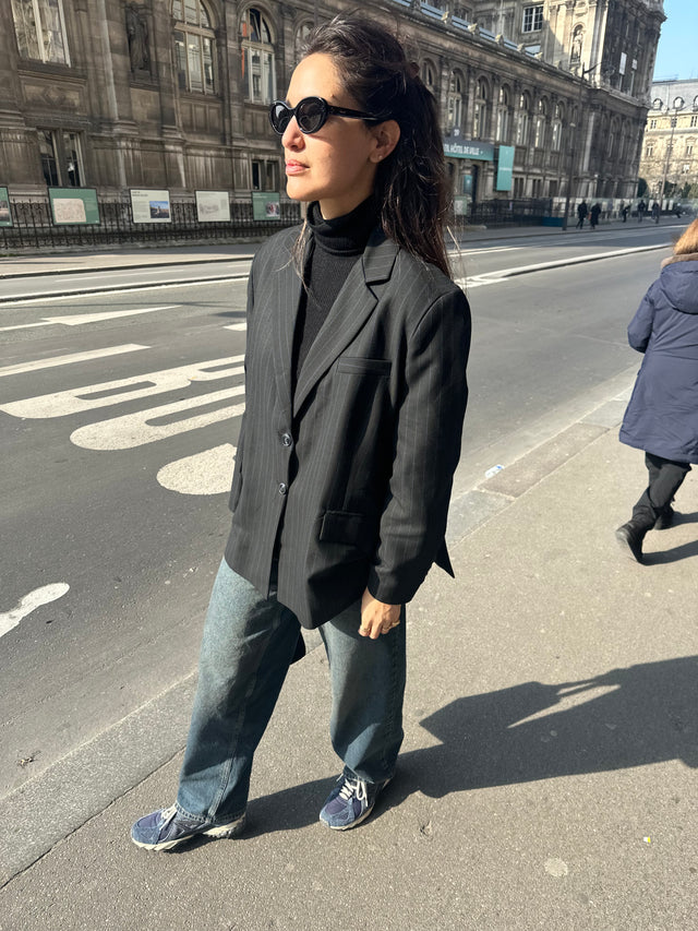 Striped Alexander Blazer