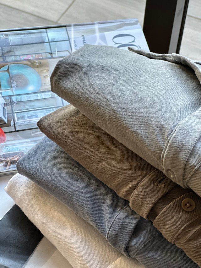 washed cotton cardigan