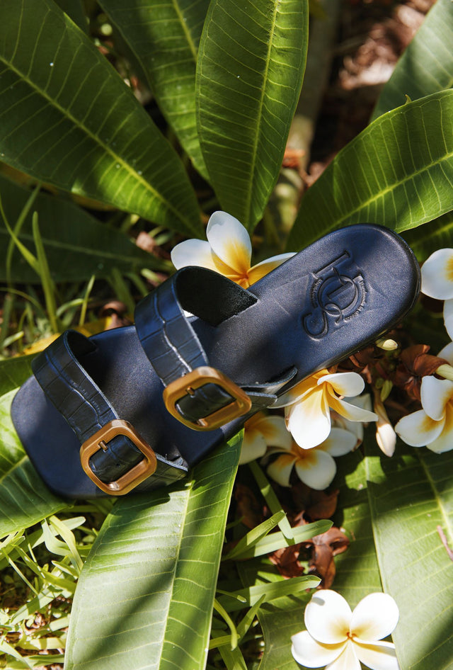 Artemis Croco Sandals