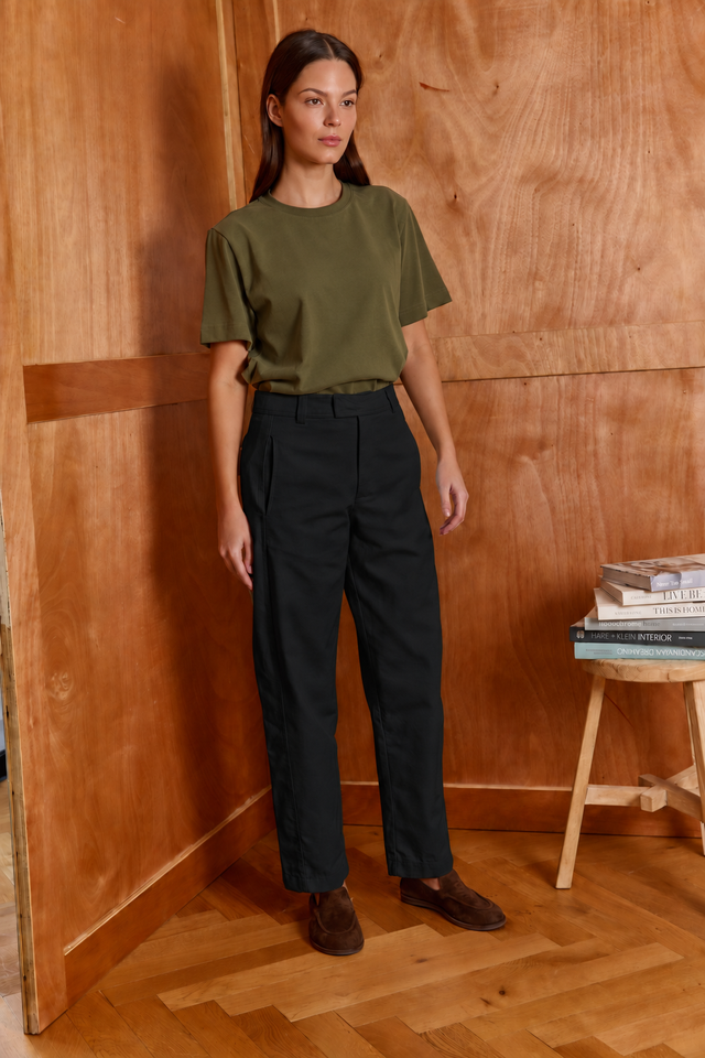 HOS Canvas Barrel Trousers