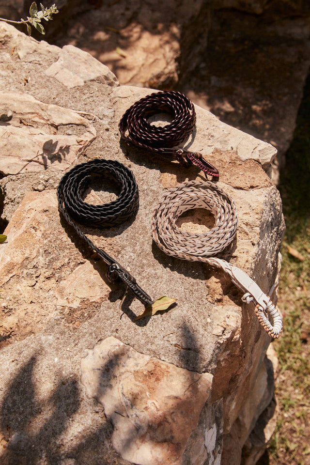 Braided Hand Made Leather Belt