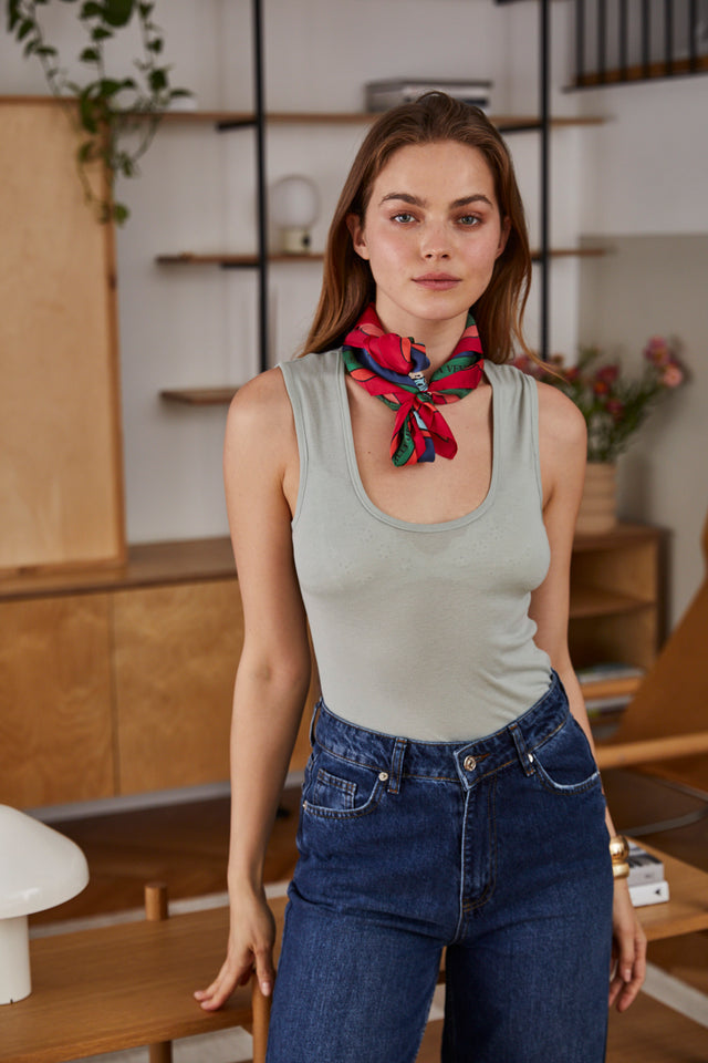 Second Skin Open Tank Top