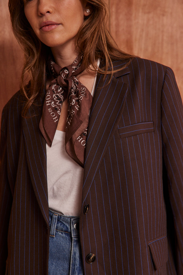 Striped Alexander Blazer