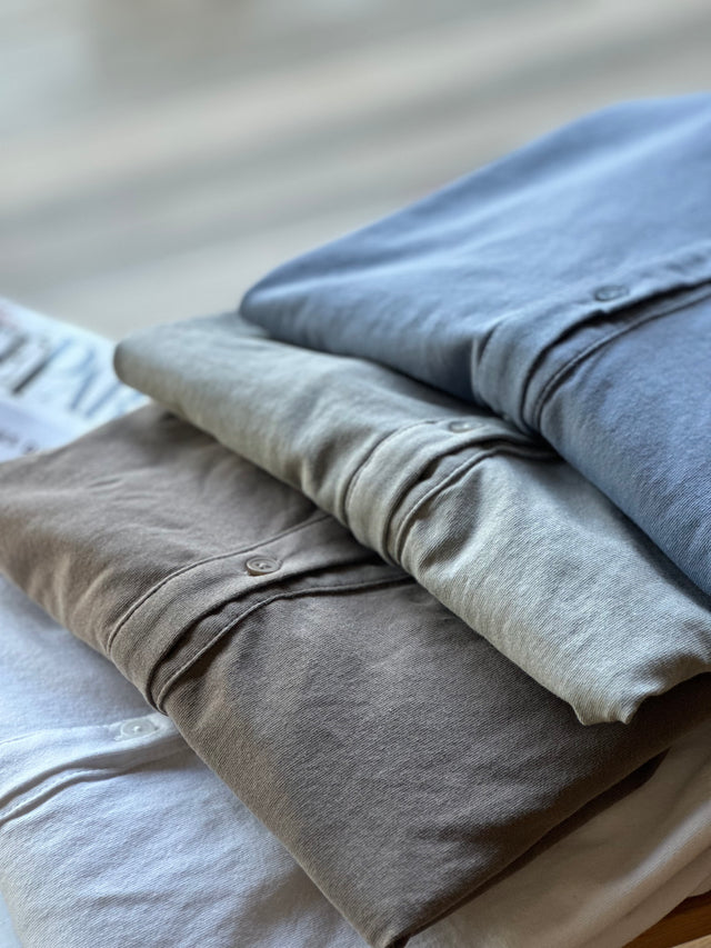 washed cotton cardigan