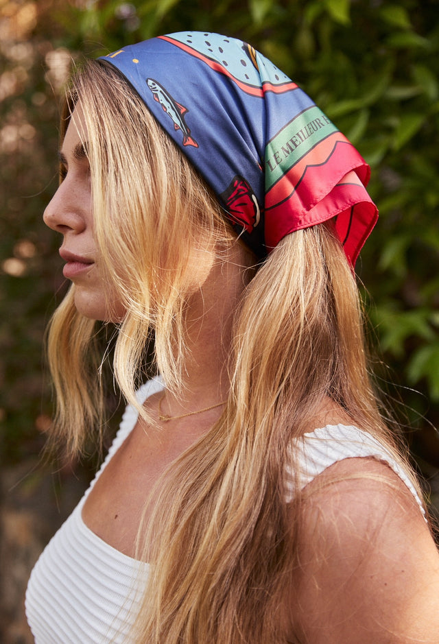 HOS in the woods satin scarf