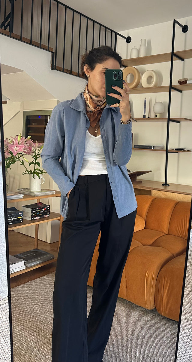 washed cotton cardigan