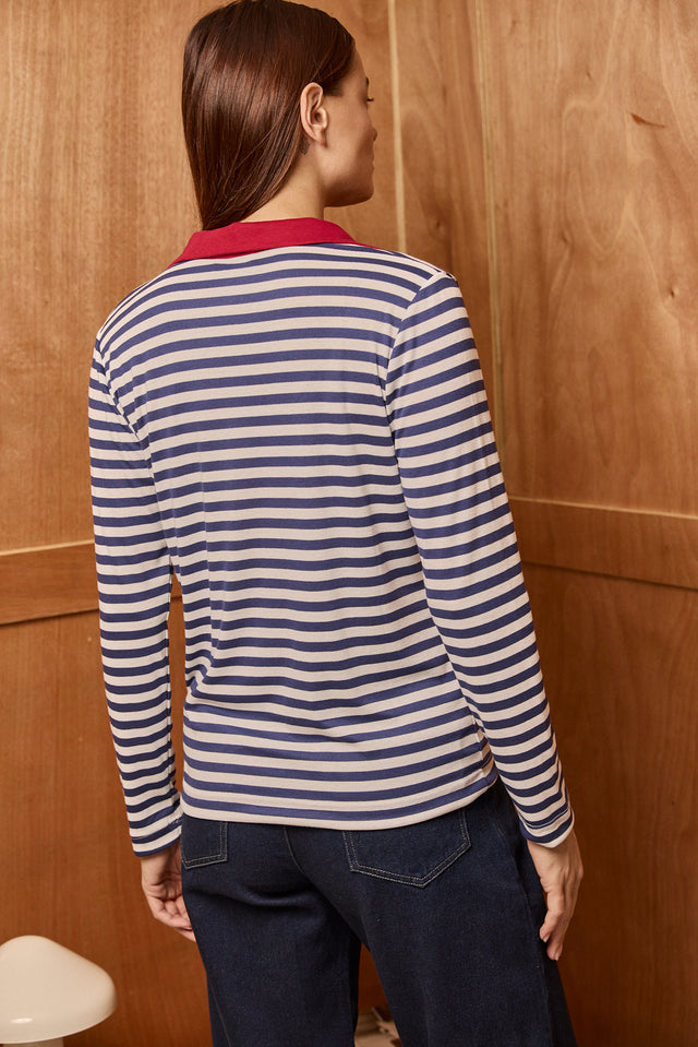 Soft Mixed Stripes Top