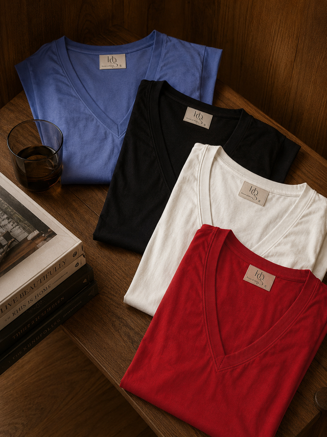 Signature Shoulders V neck