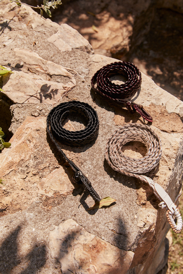 Braided Hand Made Leather Belt