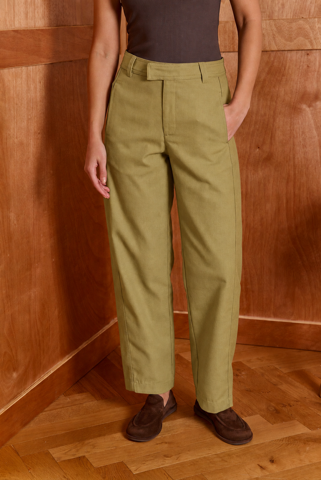 HOS Canvas Barrel Trousers