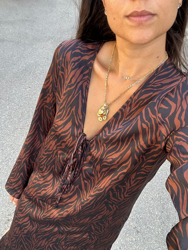 Sophia zebra dress
