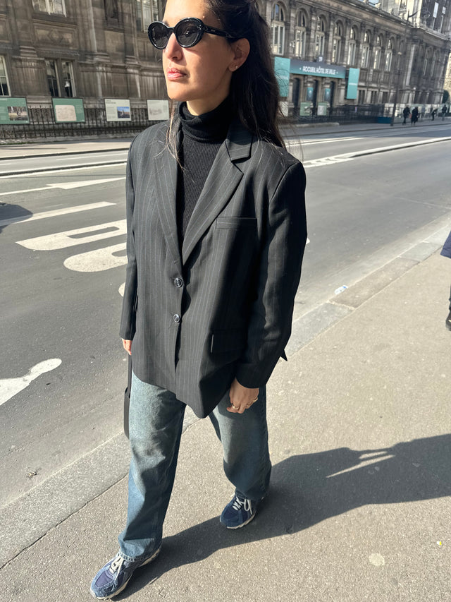 Striped Alexander Blazer