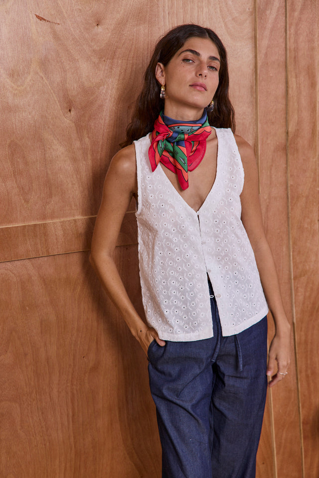 Cotton Bloom Vest