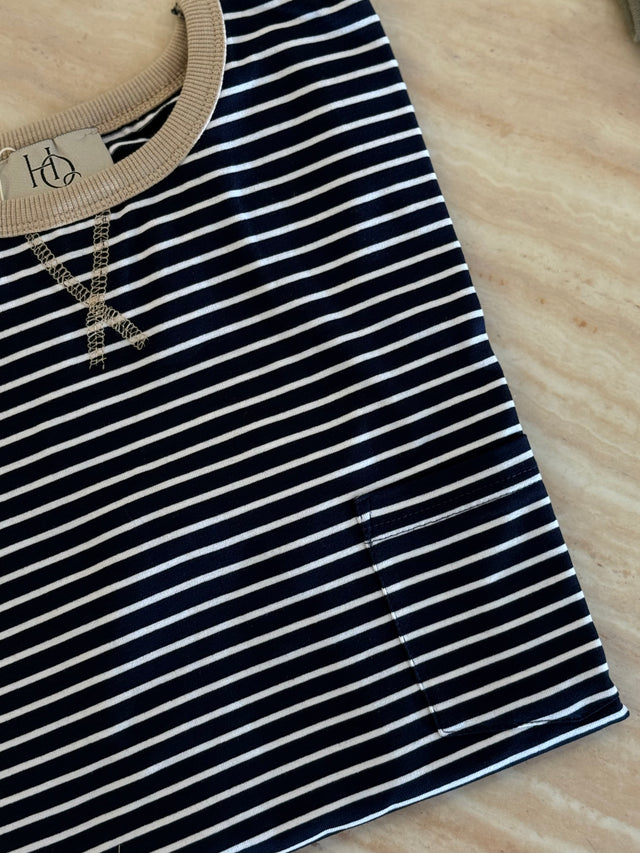 The Fine Striped - Crew Neck