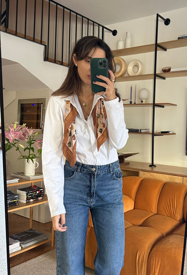 washed cotton cardigan