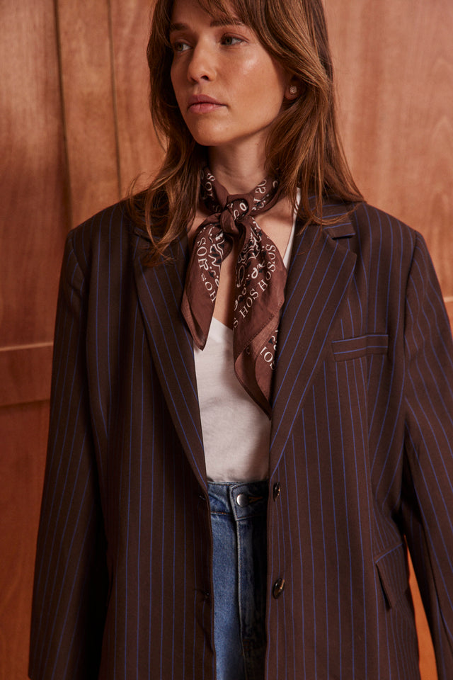 Striped Alexander Blazer