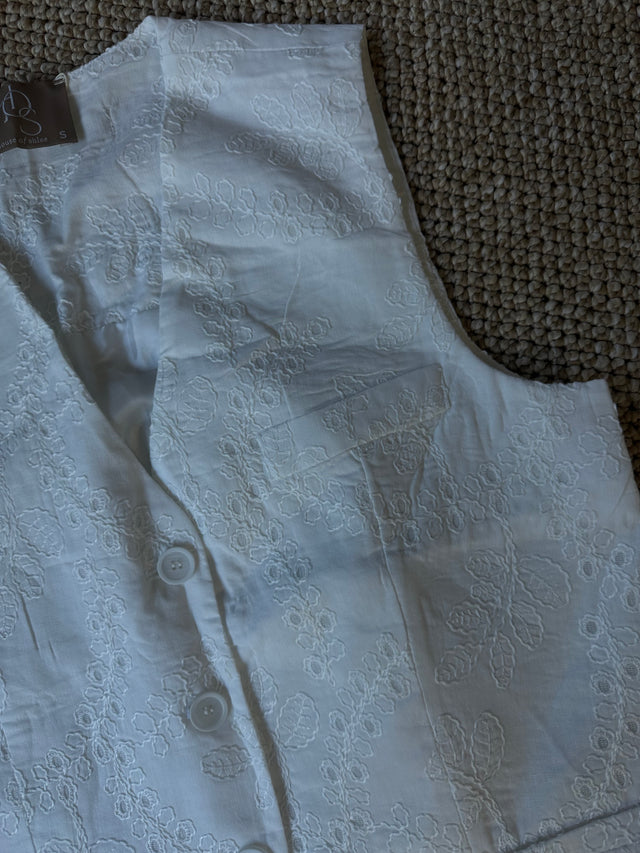 Mila embroidered vest