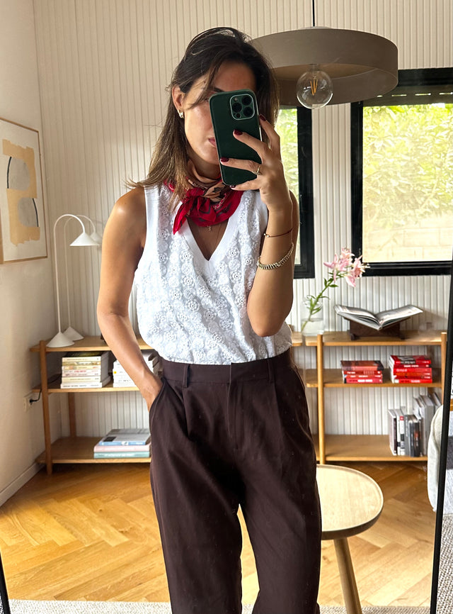 Lucca Embroidery Tank Top